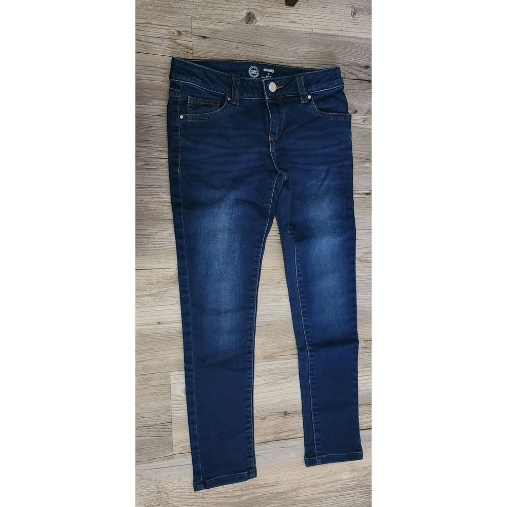 Wonder Nation Dark Wash Skinny Jeans Girls Size 8